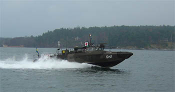 Marine Ambulance undergoes trials within the Royal Swedish Navy